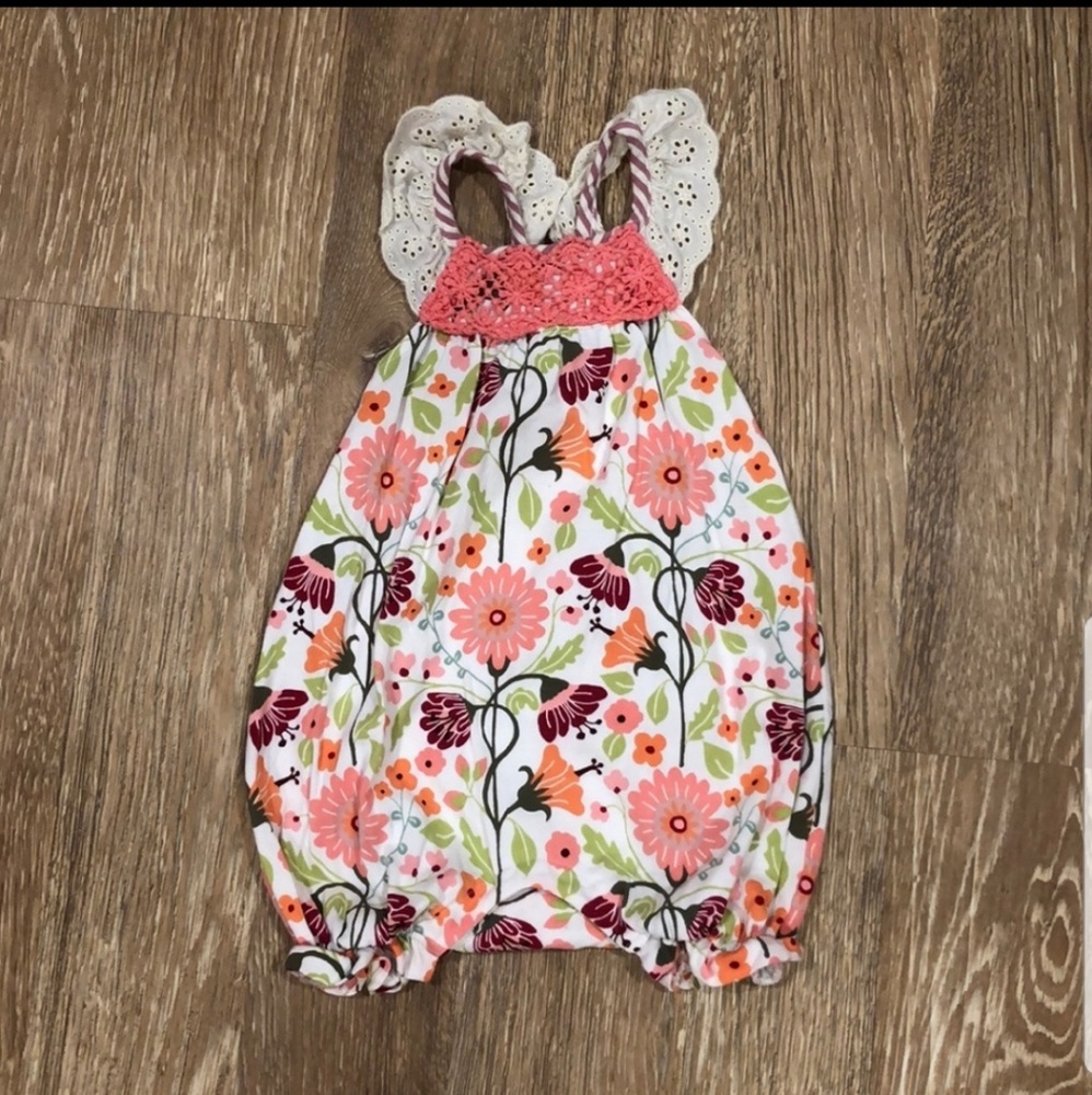 MJC floral baby romper